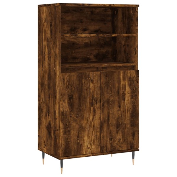 Aparador alto madera contrachapada roble ahumado 60x36x110 cm Aparador alto madera contrachapada roble ahumado 60x36x110 cm