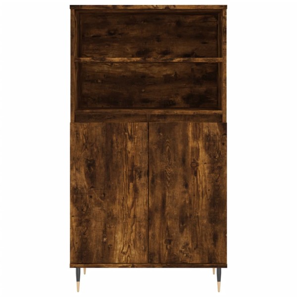 Aparador alto madera contrachapada roble ahumado 60x36x110 cm Aparador alto madera contrachapada roble ahumado 60x36x110 cm