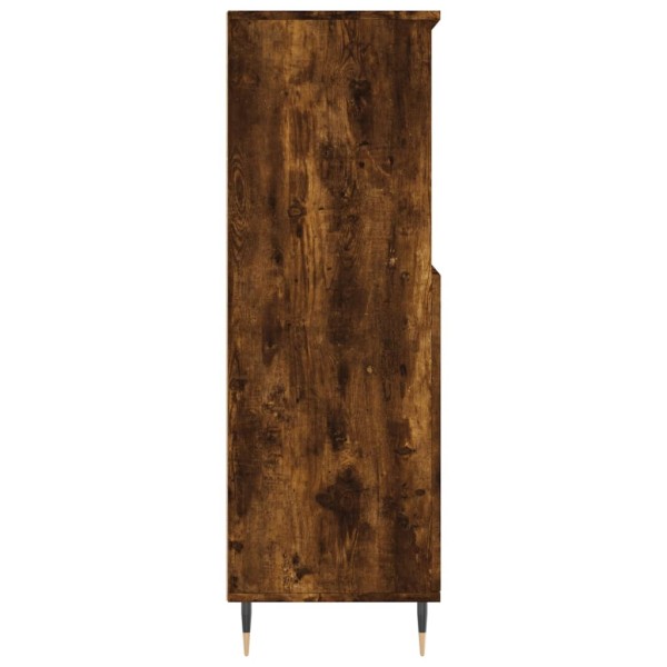 Aparador alto madera contrachapada roble ahumado 60x36x110 cm Aparador alto madera contrachapada roble ahumado 60x36x110 cm
