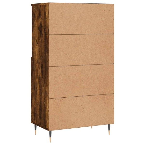 Aparador alto madera contrachapada roble ahumado 60x36x110 cm Aparador alto madera contrachapada roble ahumado 60x36x110 cm