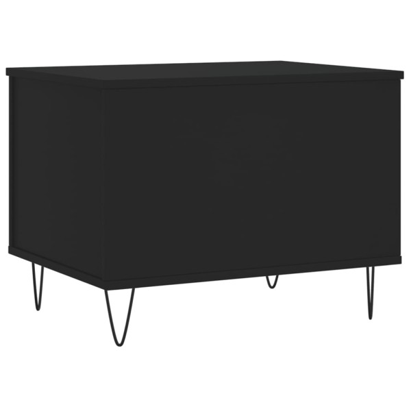Mesa de centro madera contrachapada negro 60x44,5x45 cm Mesa de centro madera contrachapada negro 60x44,5x45 cm