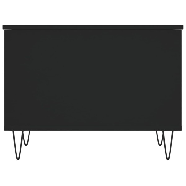 Mesa de centro madera contrachapada negro 60x44,5x45 cm Mesa de centro madera contrachapada negro 60x44,5x45 cm