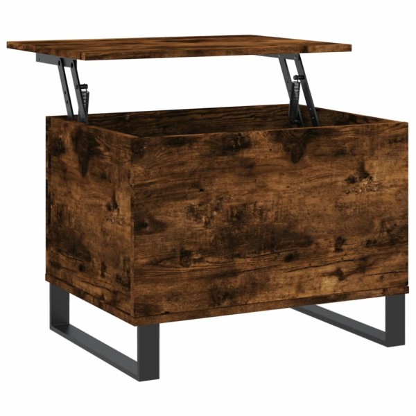 Mesa de centro madera contrachapada roble ahumado 60x44,5x45 cm