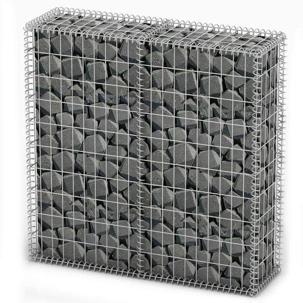Cesta para muro de gaviones de alambre galvanizado 100x100x30cm Cesta para muro de gaviones de alambre galvanizado 100x100x30cm