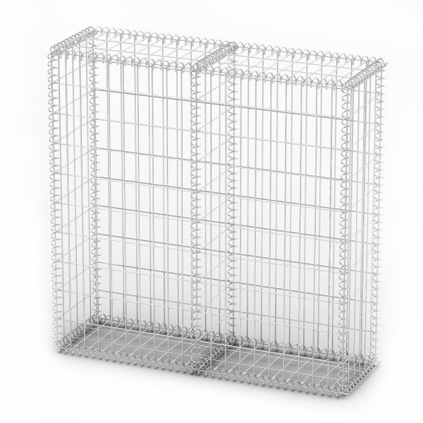 Cesta para muro de gaviones de alambre galvanizado 100x100x30cm Cesta para muro de gaviones de alambre galvanizado 100x100x30cm