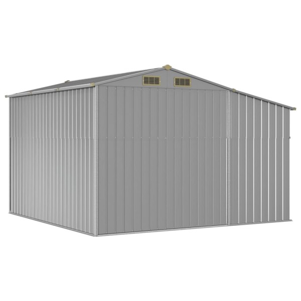 Cobertizo de jardín acero galvanizado gris 277x279x179 cm Cobertizo de jardín acero galvanizado gris 277x279x179 cm