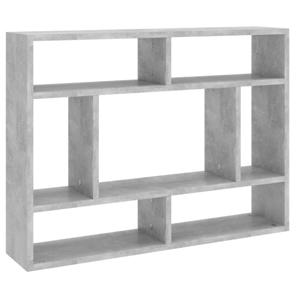Estantería de pared contrachapada gris hormigón 75x16x55 cm Estantería de pared contrachapada gris hormigón 75x16x55 cm