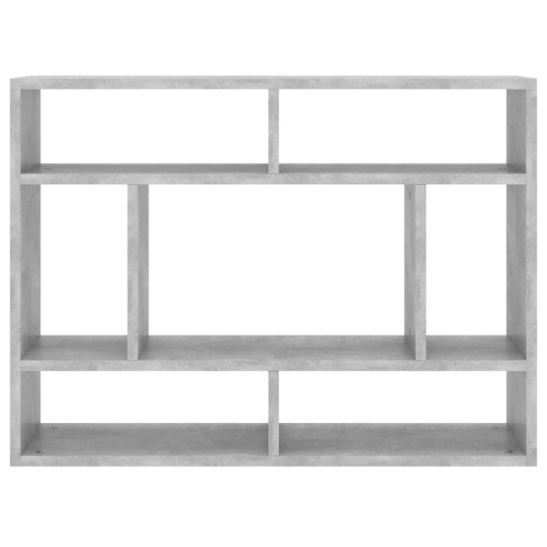 Estantería de pared contrachapada gris hormigón 75x16x55 cm Estantería de pared contrachapada gris hormigón 75x16x55 cm