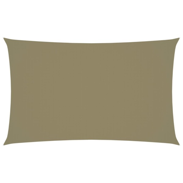 Toldo de vela rectangular tela Oxford beige 3x6 m Toldo de vela rectangular tela Oxford beige 3x6 m