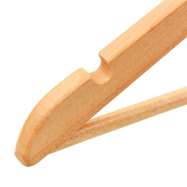 Juego de perchas para ropa 50 uds antideslizantes madera dura Juego de perchas para ropa 50 uds antideslizantes madera dura