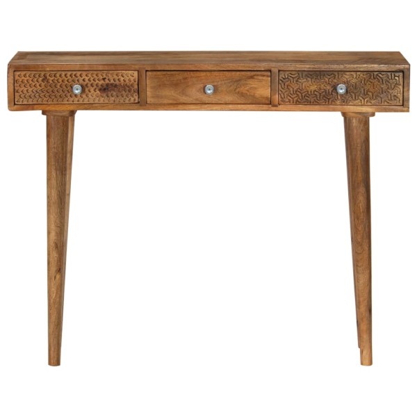 Mesa consola de madera maciza de mango 102x30x79 cm Mesa consola de madera maciza de mango 102x30x79 cm