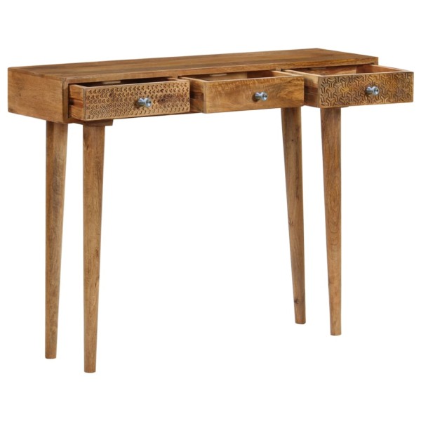 Mesa consola de madera maciza de mango 102x30x79 cm Mesa consola de madera maciza de mango 102x30x79 cm