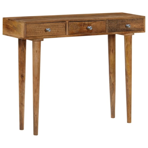 Mesa consola de madera maciza de mango 102x30x79 cm Mesa consola de madera maciza de mango 102x30x79 cm