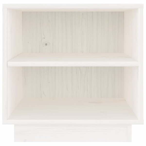 Mesitas de noche 2 uds madera maciza de pino blanco 40x34x40 cm