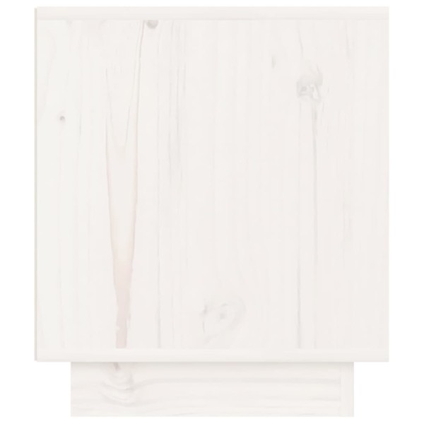 Mesitas de noche 2 uds madera maciza de pino blanco 40x34x40 cm