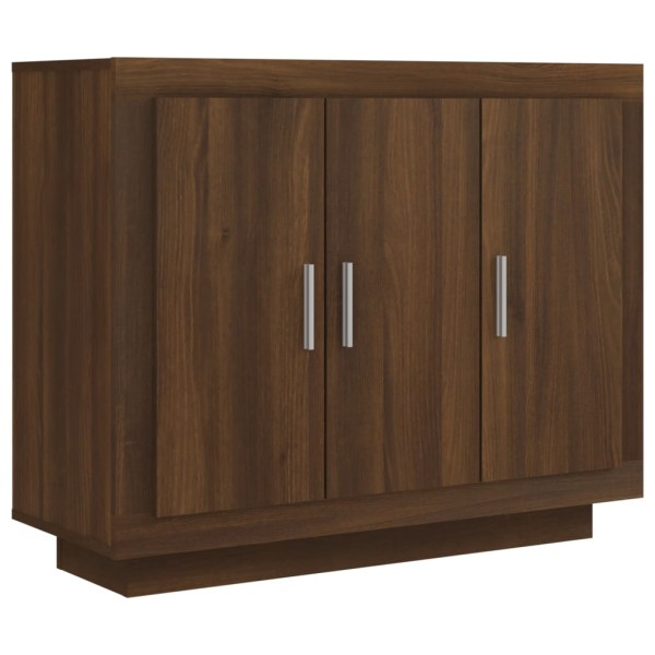 Aparador madera contrachapada color roble marrón 92x35x75 cm Aparador madera contrachapada color roble marrón 92x35x75 cm
