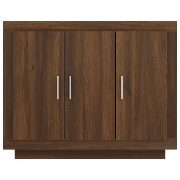 Aparador madera contrachapada color roble marrón 92x35x75 cm Aparador madera contrachapada color roble marrón 92x35x75 cm