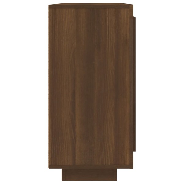 Aparador madera contrachapada color roble marrón 92x35x75 cm Aparador madera contrachapada color roble marrón 92x35x75 cm