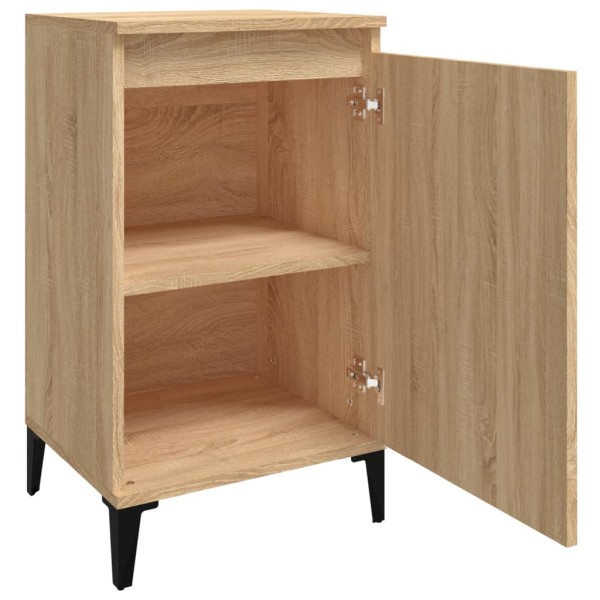 Mesitas de noche 2 uds madera contrachapada roble 40x35x70 cm Mesitas de noche 2 uds madera contrachapada roble 40x35x70 cm