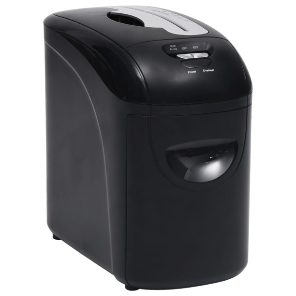 Trituradora de papel 10 hojas microcorte negra Trituradora de papel 10 hojas microcorte negra
