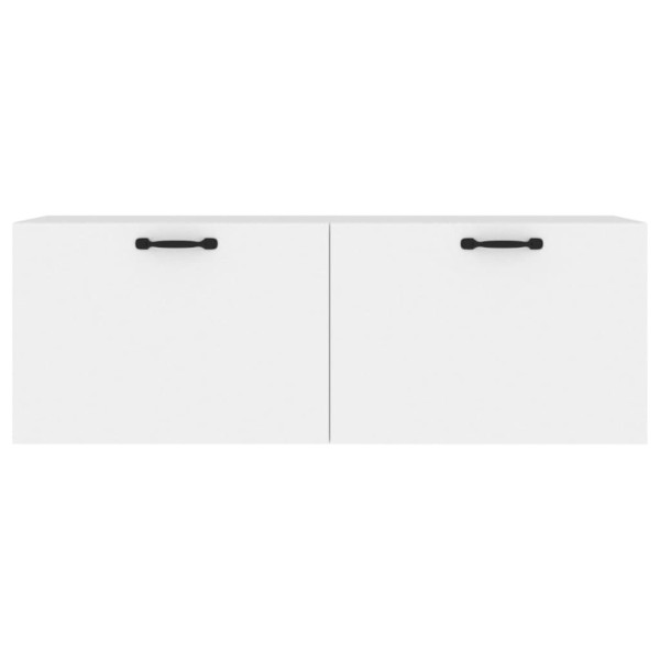 Armario de pared madera contrachapada blanco 100x36,5x35 cm Armario de pared madera contrachapada blanco 100x36,5x35 cm