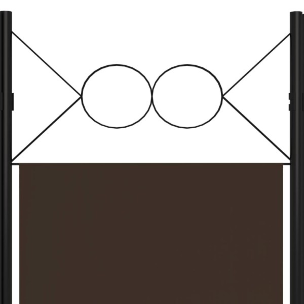 Biombo divisor de 6 paneles marrón 240x180 cm Biombo divisor de 6 paneles marrón 240x180 cm