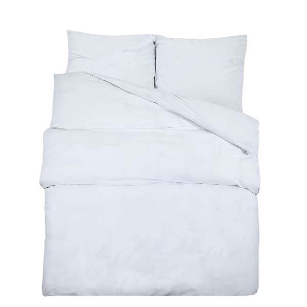 Juego de funda nórdica microfibra ligera blanco 260x240 cm Juego de funda nórdica microfibra ligera blanco 260x240 cm