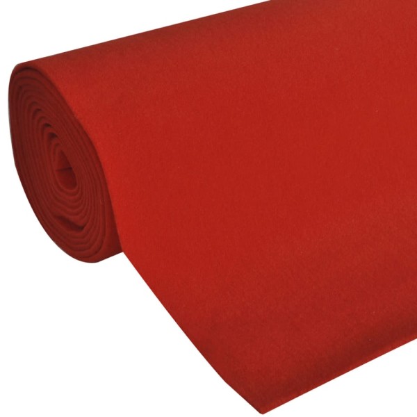 Alfombra de pasillo roja 1 x 20 m muy densa 400 g / m² Alfombra de pasillo roja 1 x 20 m muy densa 400 g / m²