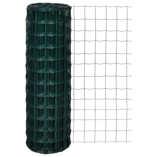 Set de euro valla acero verde 25x1,2 m Set de euro valla acero verde 25x1,2 m