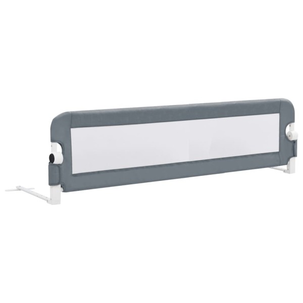 Barandilla de seguridad cama de niño poliéster gris 120x42 cm Barandilla de seguridad cama de niño poliéster gris 120x42 cm