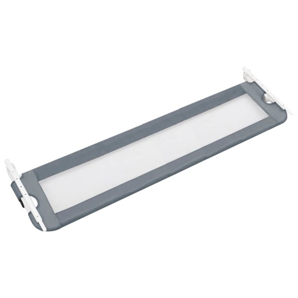 Barandilla de seguridad cama de niño poliéster gris 120x42 cm Barandilla de seguridad cama de niño poliéster gris 120x42 cm
