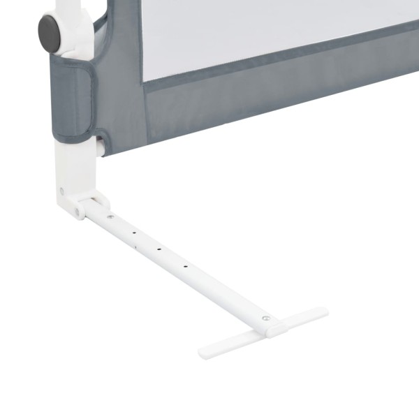 Barandilla de seguridad cama de niño poliéster gris 120x42 cm Barandilla de seguridad cama de niño poliéster gris 120x42 cm