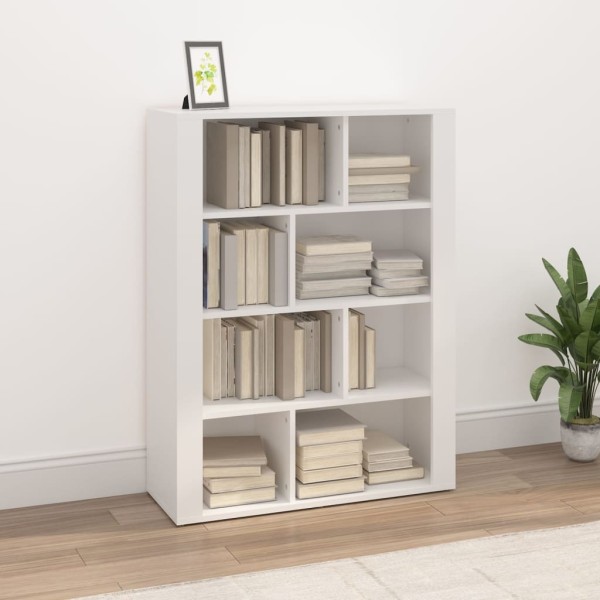 Aparador de madera contrachapada blanco 80x30x106 cm Aparador de madera contrachapada blanco 80x30x106 cm