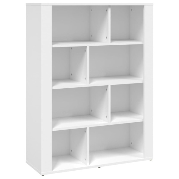Aparador de madera contrachapada blanco 80x30x106 cm Aparador de madera contrachapada blanco 80x30x106 cm