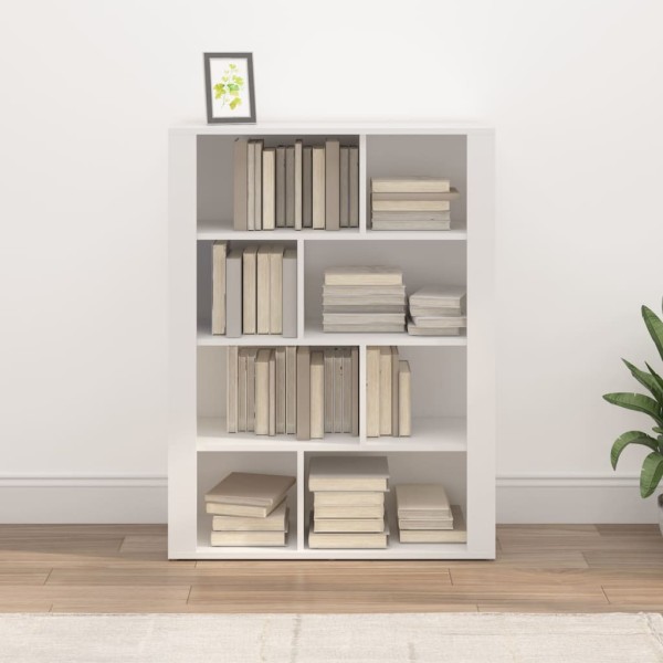 Aparador de madera contrachapada blanco 80x30x106 cm Aparador de madera contrachapada blanco 80x30x106 cm