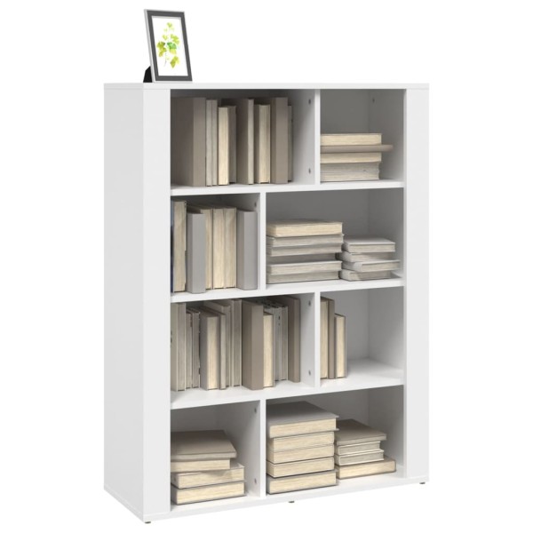 Aparador de madera contrachapada blanco 80x30x106 cm Aparador de madera contrachapada blanco 80x30x106 cm