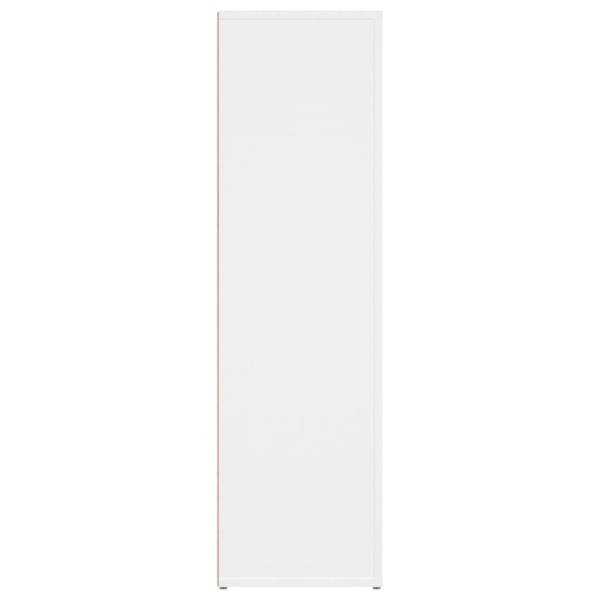 Aparador de madera contrachapada blanco 80x30x106 cm Aparador de madera contrachapada blanco 80x30x106 cm