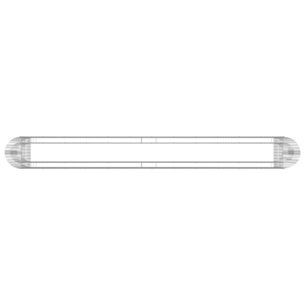 Arriate de gaviones de hierro galvanizado 470x50x100 cm Arriate de gaviones de hierro galvanizado 470x50x100 cm
