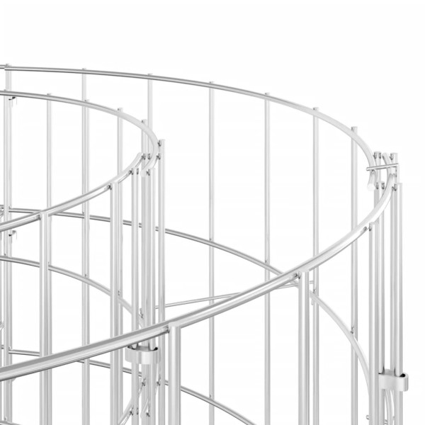Arriate de gaviones de hierro galvanizado 470x50x100 cm Arriate de gaviones de hierro galvanizado 470x50x100 cm