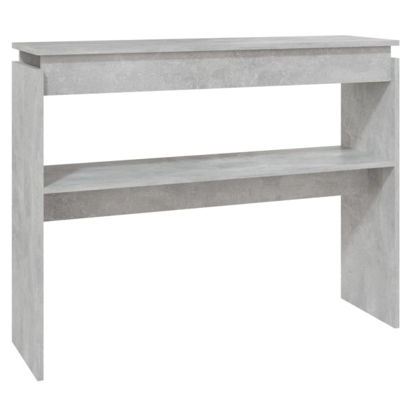 Mesa consola madera contrachapada gris hormigón 102x30x80 cm Mesa consola madera contrachapada gris hormigón 102x30x80 cm