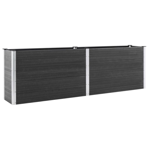 Arriate elevado de WPC gris 200x100x91 cm Arriate elevado de WPC gris 200x100x91 cm