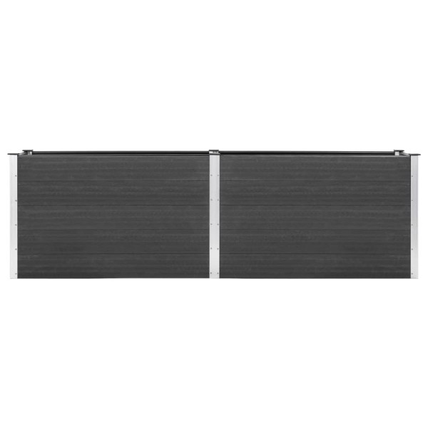 Arriate elevado de WPC gris 200x100x91 cm Arriate elevado de WPC gris 200x100x91 cm