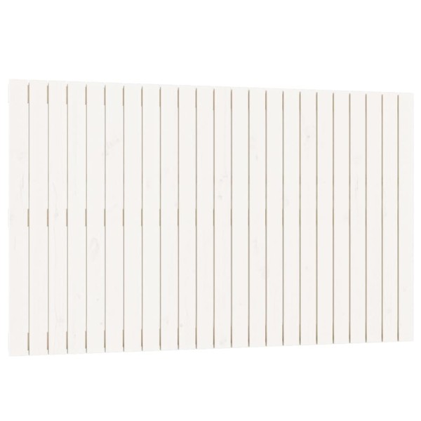Cabecero de cama de pared madera maciza pino blanco 147x3x90 cm Cabecero de cama de pared madera maciza pino blanco 147x3x90 cm