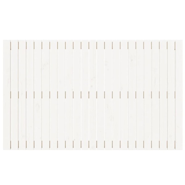 Cabecero de cama de pared madera maciza pino blanco 147x3x90 cm Cabecero de cama de pared madera maciza pino blanco 147x3x90 cm