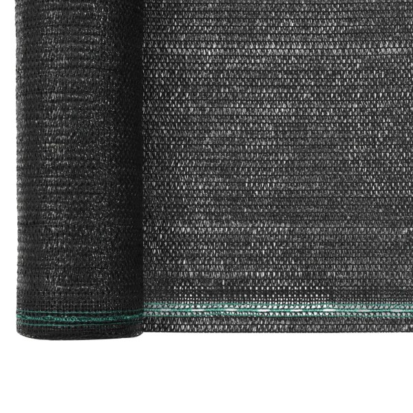 Toldo para pista de tenis HDPE 1,6x25 m negro Toldo para pista de tenis HDPE 1,6x25 m negro