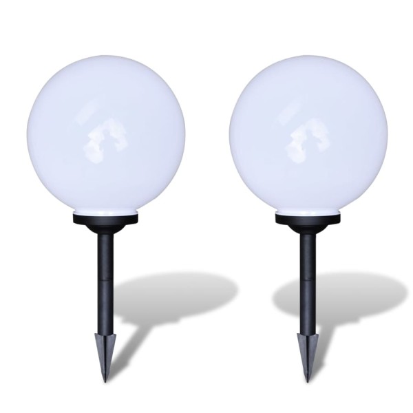Lámparas de camino de jardín 2 uds LED 30 cm con pincho Lámparas de camino de jardín 2 uds LED 30 cm con pincho