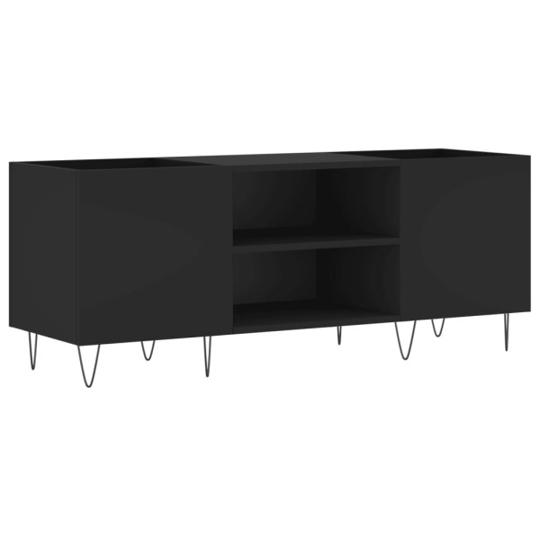 Mueble para discos madera contrachapada negro 121x38x48 cm Mueble para discos madera contrachapada negro 121x38x48 cm