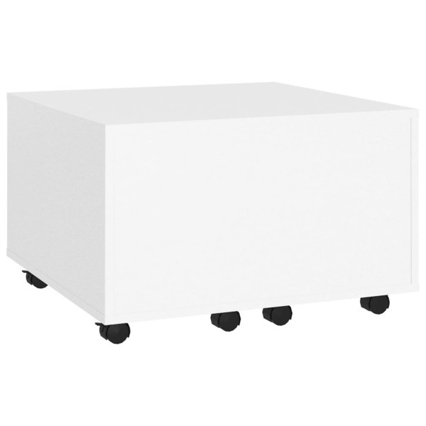 Mesa de centro madera contrachapada blanco 60x60x38 cm Mesa de centro madera contrachapada blanco 60x60x38 cm