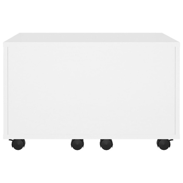 Mesa de centro madera contrachapada blanco 60x60x38 cm Mesa de centro madera contrachapada blanco 60x60x38 cm