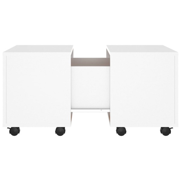 Mesa de centro madera contrachapada blanco 60x60x38 cm Mesa de centro madera contrachapada blanco 60x60x38 cm